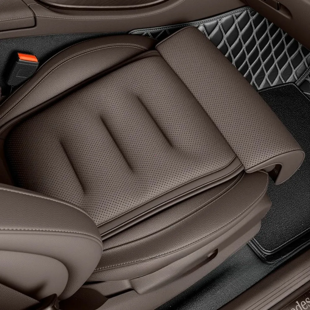 

Universal Suede Cover Memory Foam Leg Support Thick Padding Non-slip Car Seat Cushion Adjustable Seat Extender