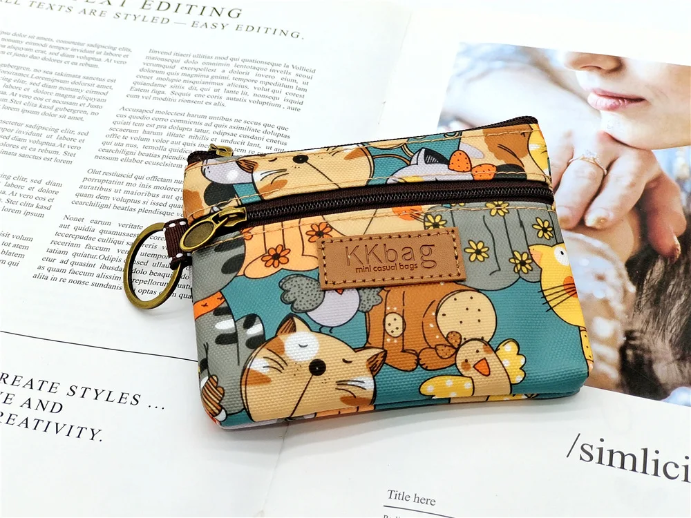Polyester Wasserdichte Damen Münztasche Damen Organizer Brieftasche Weibliche Telefon Geldbörse Geldbeutel Clutch Handtasche Carteira für Mädchen – Detail 13