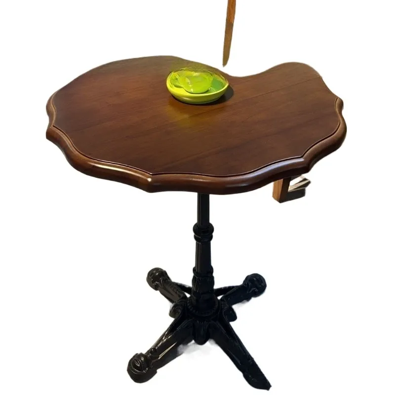 Vintage cafe table pub dessert shop noodle shop sugar water shop solid wood table