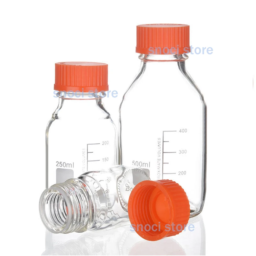 GL45 color reagent bottle cap Blue/red/Black/Yellow/Green/white reagent bottle cap high temperature 140 degrees screw cap 10Pcs