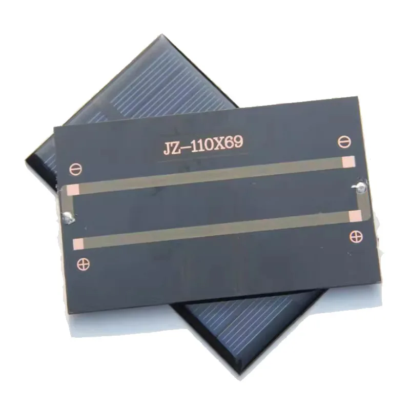 BUHESHUI 1.2W Portable Small Solar Cells 5V 240MA Custom DIY Your Own Solar Panel Products Garden Light Drone Mono Solar Panel image 4