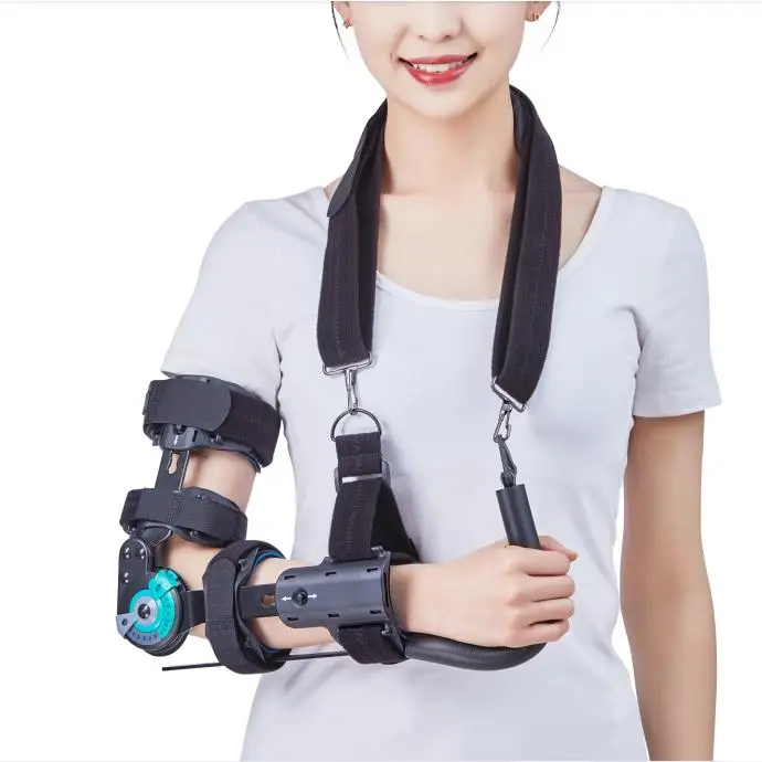 

Популярный хит продаж, регулируемый медицинский двойной шарнирный локтевой бандаж, шарнирный ортез, защитный, один размер, подходит для всех локтей