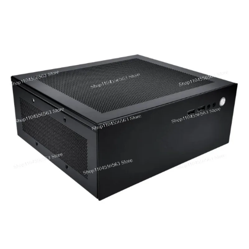 Portable M100 Mini Desktop Chassis 4.3L Volume Compatible with 17x17 Motherboard and 1U Power Adapter Small ITX Computer Case