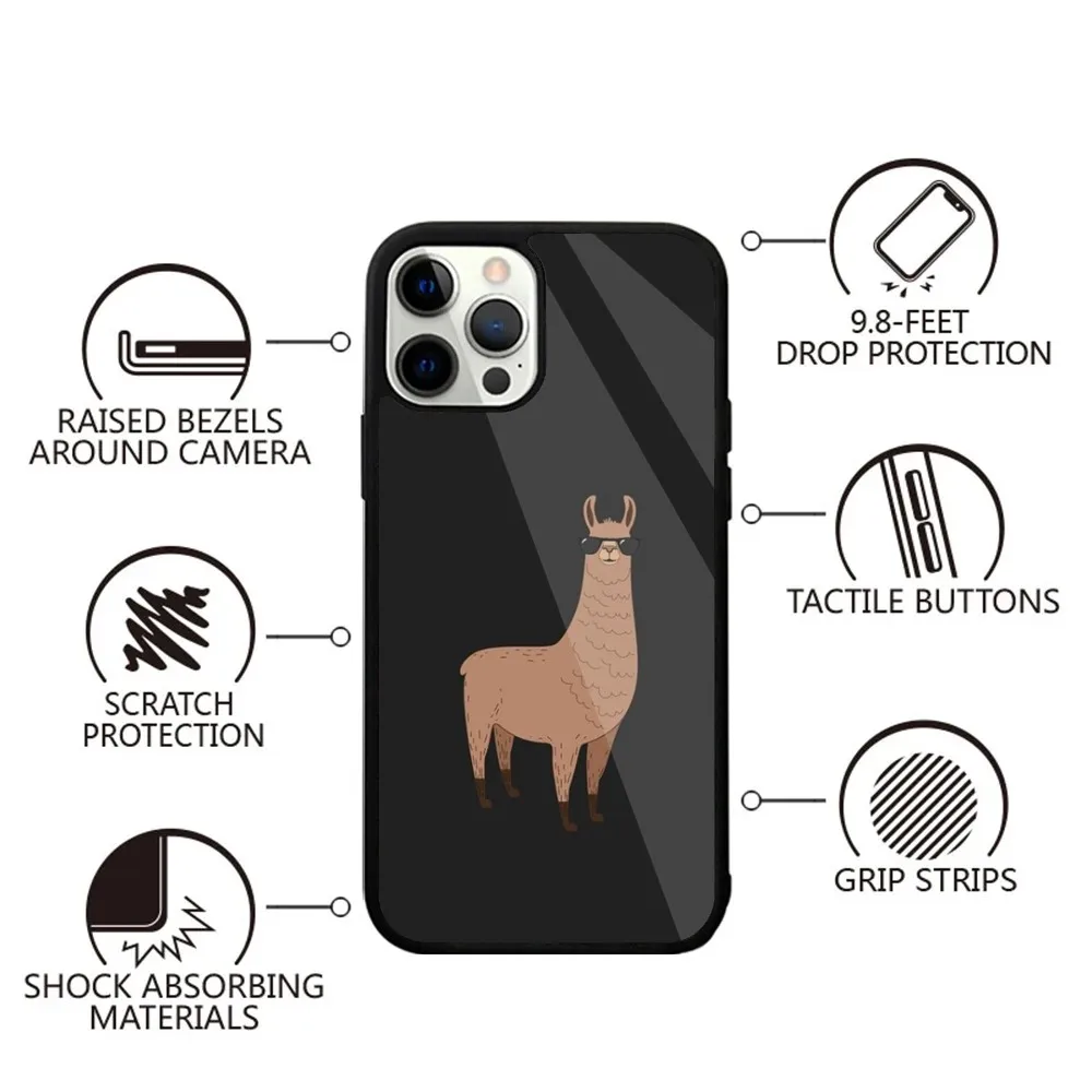 Lama Llama Alpacas Phone Case For iPhone 15,14,13,12,11,Plus,Pro,Max Mini Magsafe Magnetic Wireless Charging