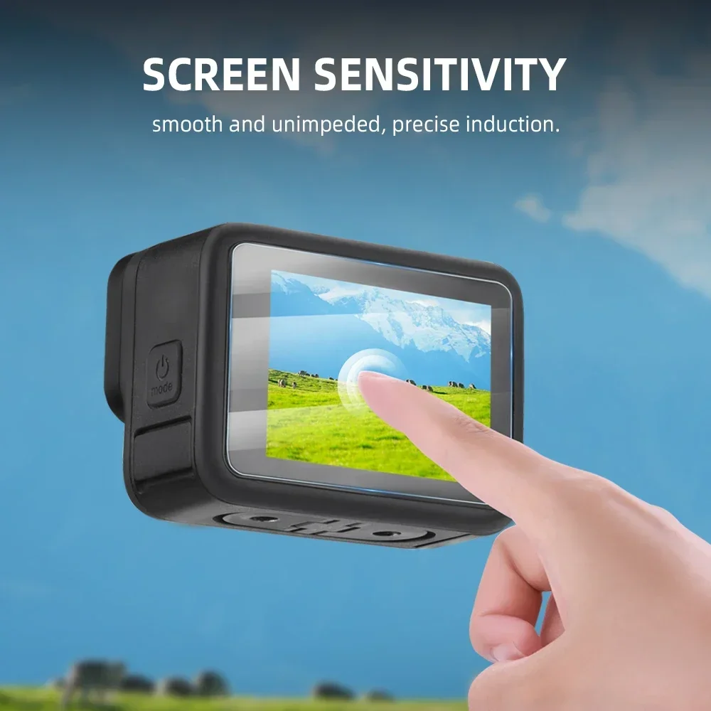 Flymile AR Антибликовая Защитная пленка для GOPRO 9/10/11/12 устойчивая к царапинам маслостойкая пленка для объектива камеры полноэкранная пленка HD