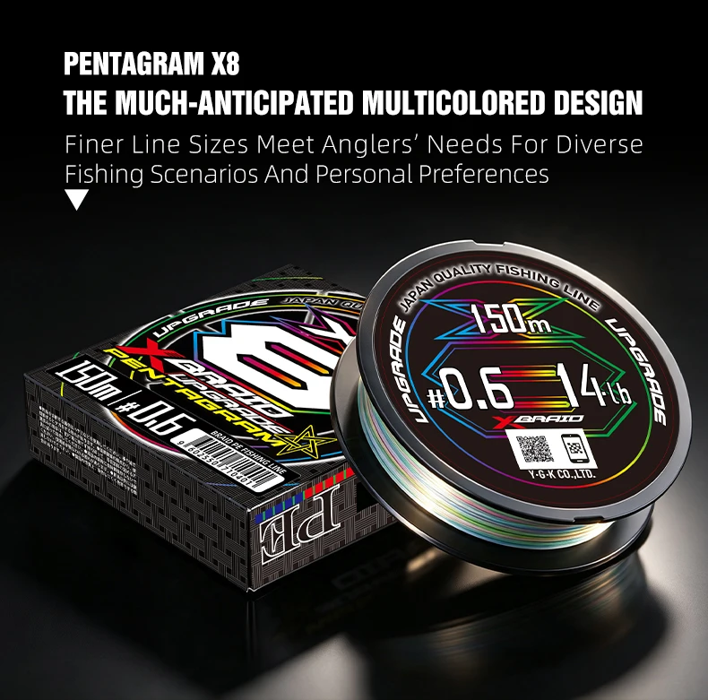 Neue YGK G-Soul X8 Geflochtene Angelschnur 150/200M Multifilament Salzwasser PE Karpfenschnur Mehrfarbig Japan Super Stark Zubehör – Detail 8