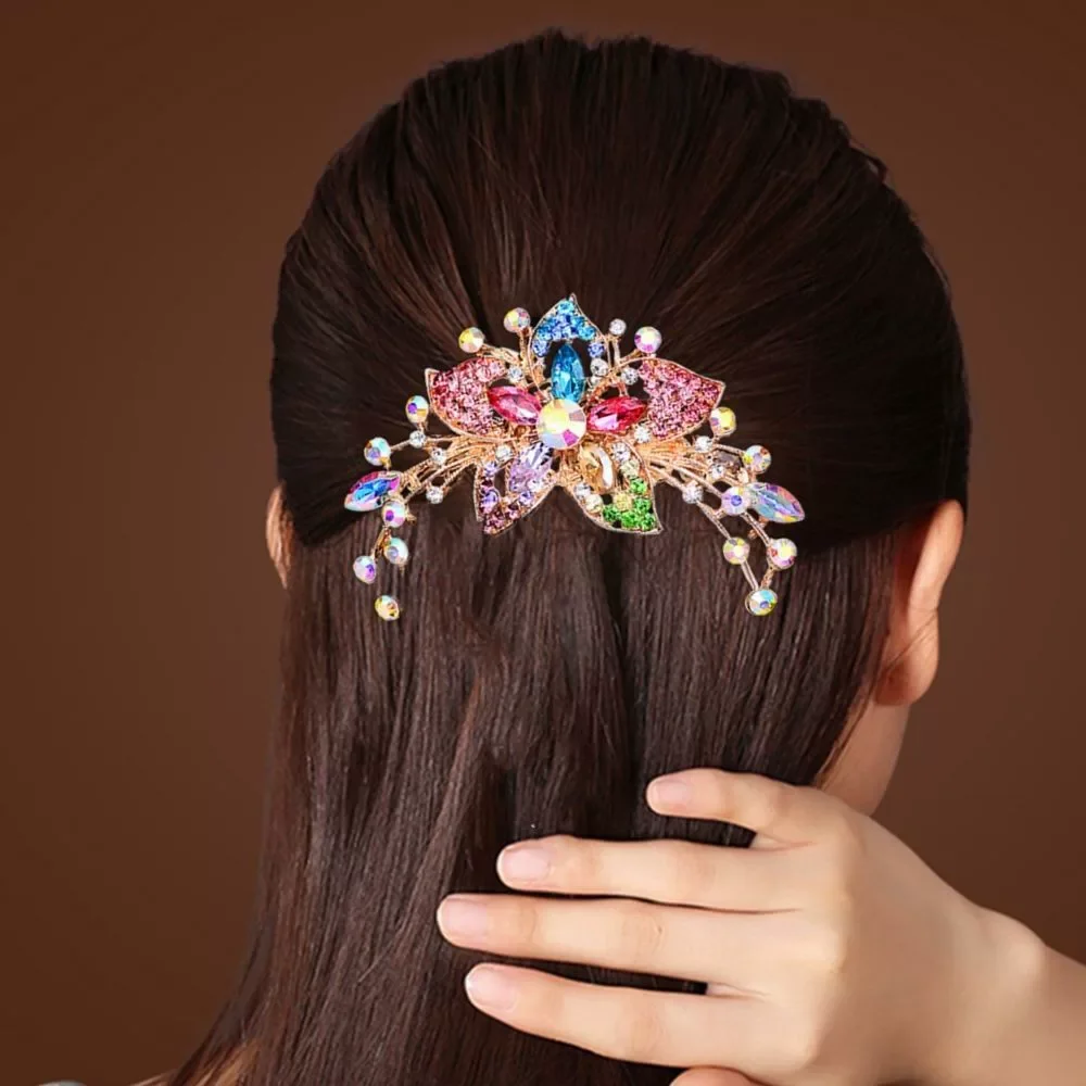 

Mother's Disc Hair Accessories Alloy Hair Combs for Women Ladies Cute Hair Styling Tools Headdress Female New Headwear