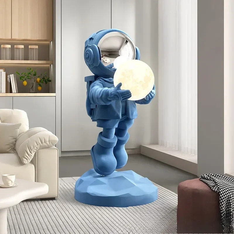 Resin Modern Simple Large Living Room Sculptures Astronaut Moulding Creative Sculptures Decoration Crafts Room Decorations