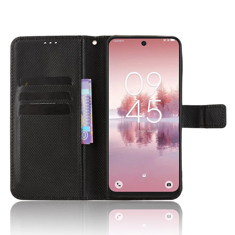 

Wallet With Card Slot Stand Flip Leather Case For TCL 60 R SE XE Nxtpaper 605 Anti-fall Strong Magnet Cover