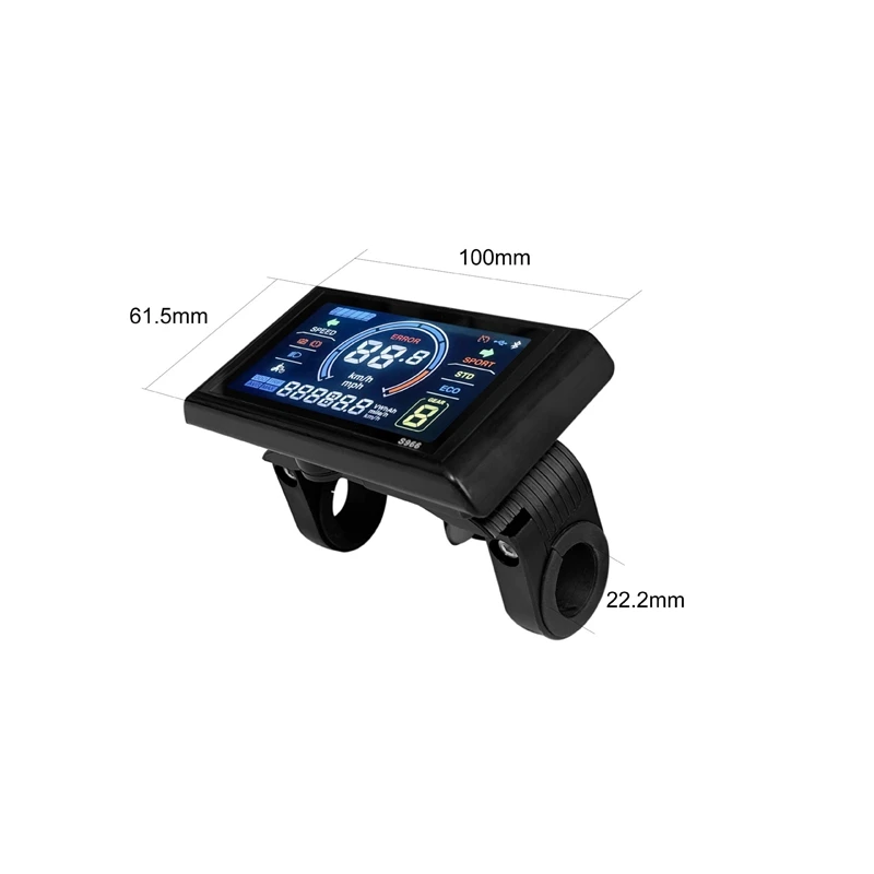 شاشة عرض الدراجة الكهربائية 24 فولت - 72 فولت شاشة LCD مقاومة للماء موصل سوبر صفقة