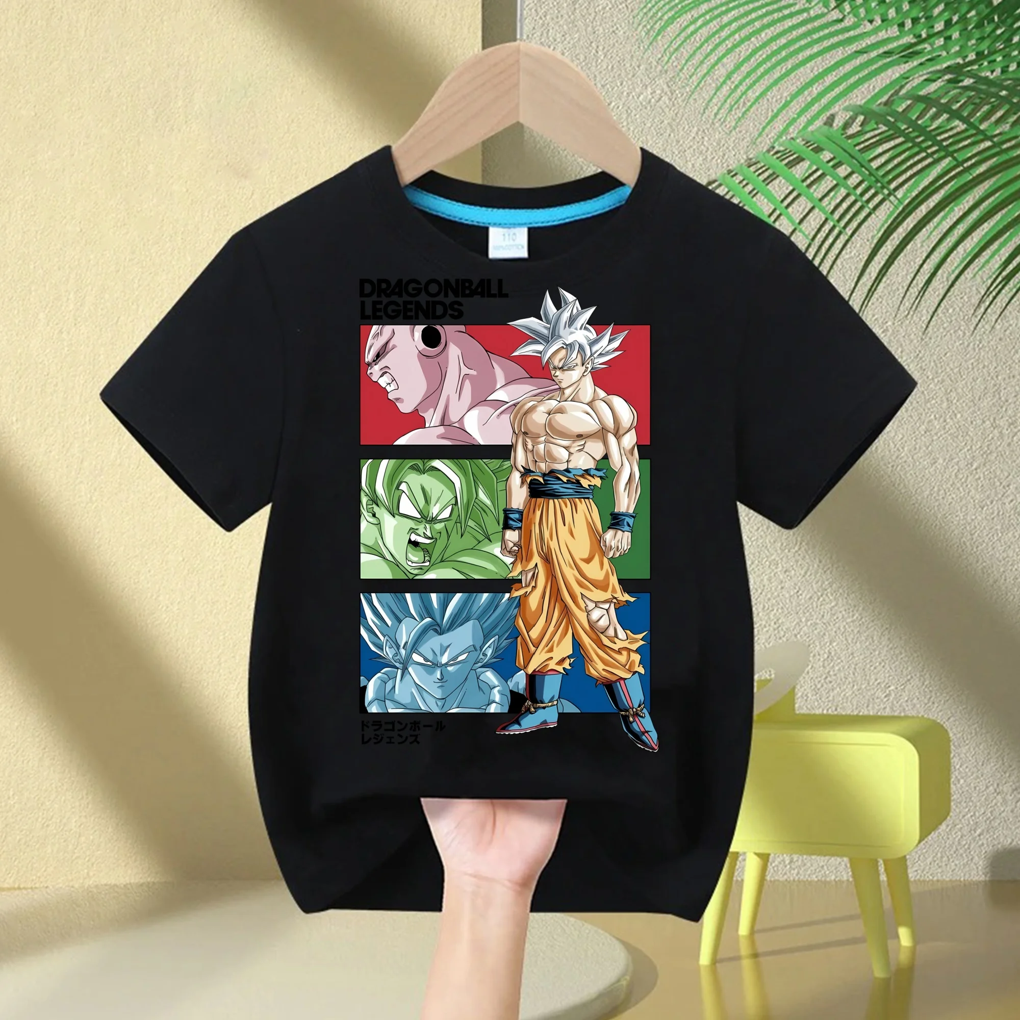 Anime Figures Son Goku Super Saiyan T-shirt Dragon Ball T Shirt Kids Tops Tee Boys T-shirts Children Clothes Summer Short Sleeve
