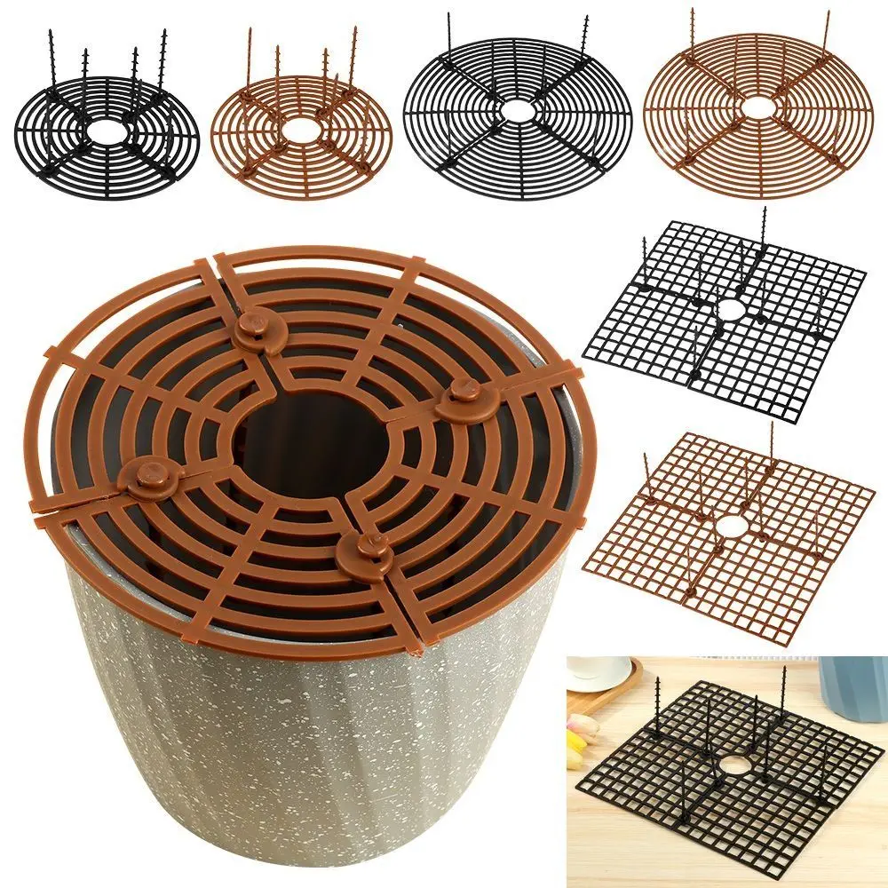 Cuttable Plant Pot Guards Round/Square Plastic Flower Pot Cover Rust-proof 19cm/30cm/52cm Plant Protection Mesh Office