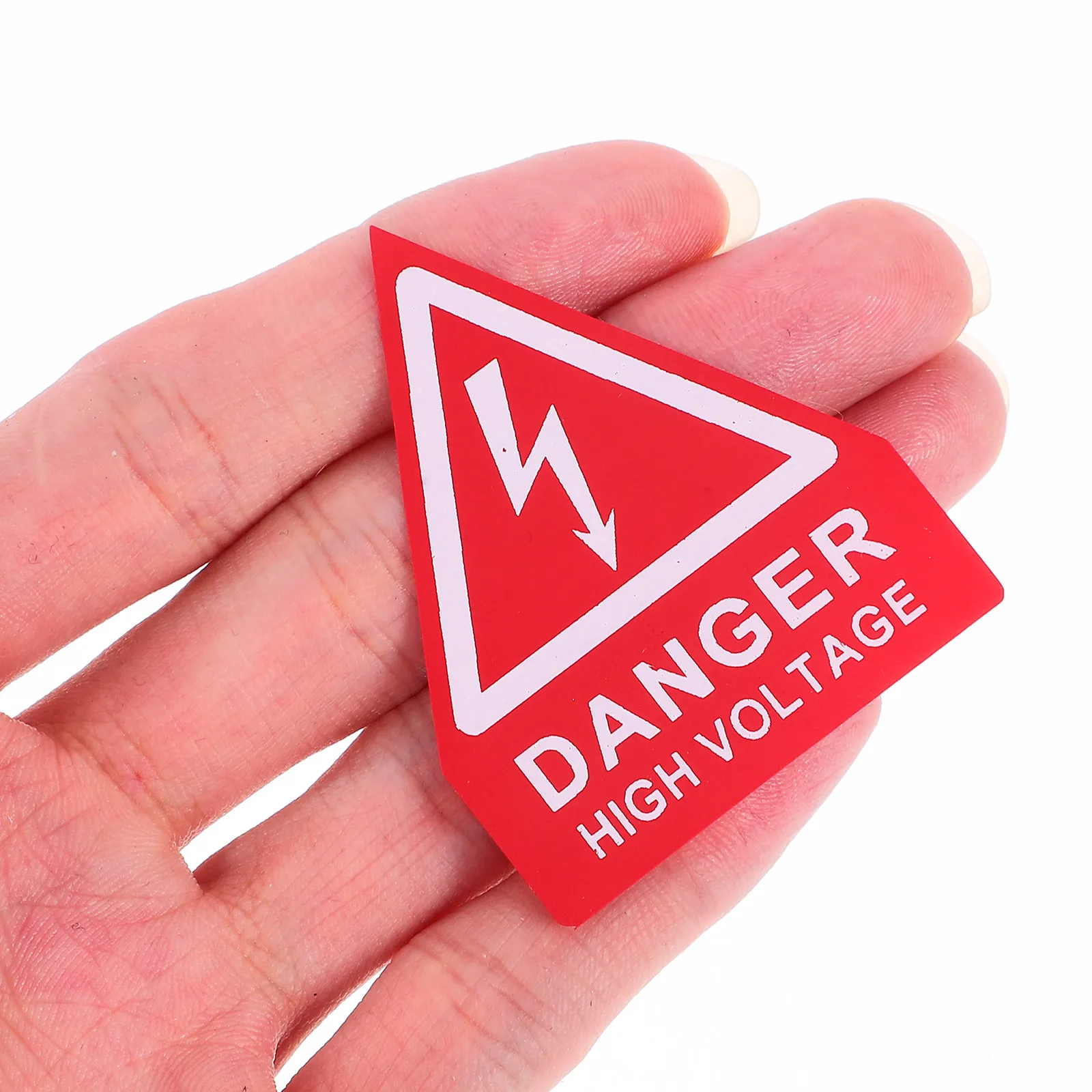 

6pcs High Voltage Danger Warning Signs Self Adhesive Safety Labels Equipment Caution Stickers Yellow Triangle