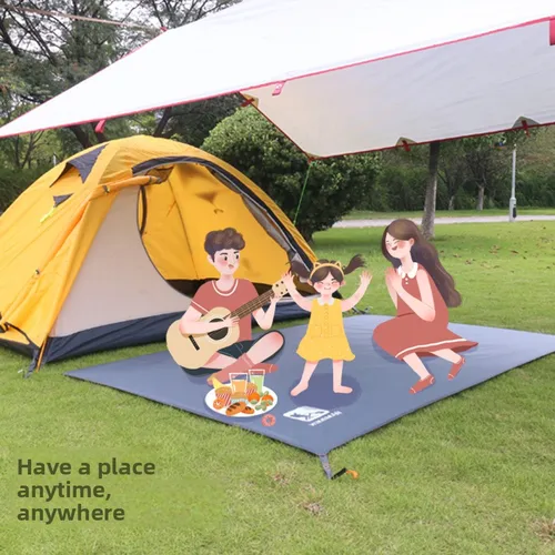 Imagen 2 del producto Estera para el suelo para exteriores resistente: tela Oxford impermeable, resistente a pinchazos y al desgaste, ideal para picnic, camping y sombrilla