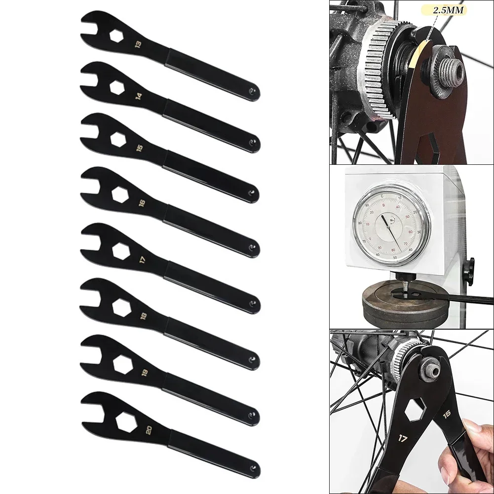 Steel Bicycle Spanner Wrench Spindle Axle Bike Repair Tool Fit For 13/14/15/16/17/18/19/20mm Cone Disassembly Tool Hot Sale Part