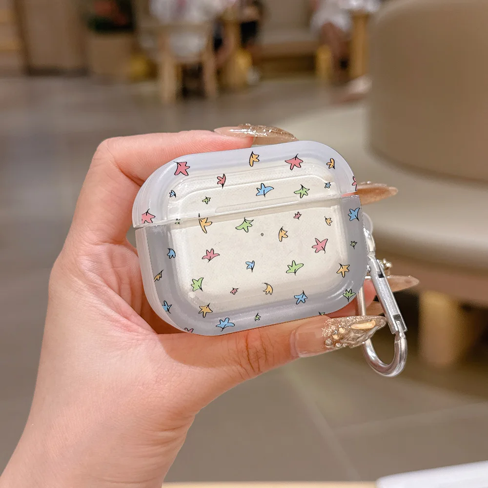 Funda de Silicona Translúcida H-Heartstopper para Airpods 4 3 Pro 2 1, Fundas Protectoras para Auriculares Inalámbricos Pro2