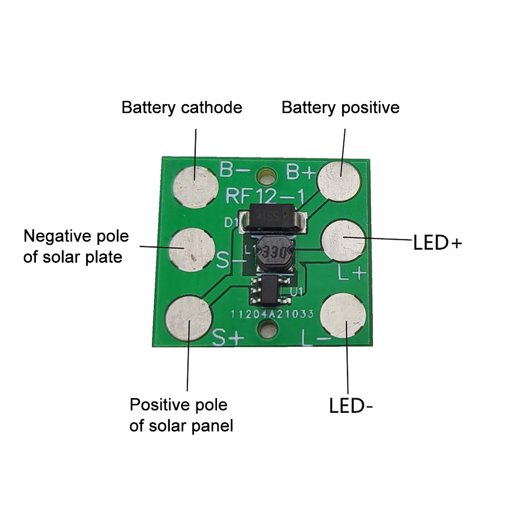 1.2V Papan Pengendali Lentera Lampu Rumput Surya Ni-MH Modul Sirkuit Lampu Jalan Baterai untuk Rumah Lampu Lanskap Surya