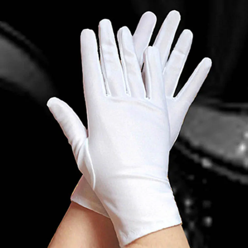 1pair Summer Breathable Sunscreen Full Finger Driving Gloves Women Thin Cotton Sun-shading Solid Color Non-Slip Short Mittens