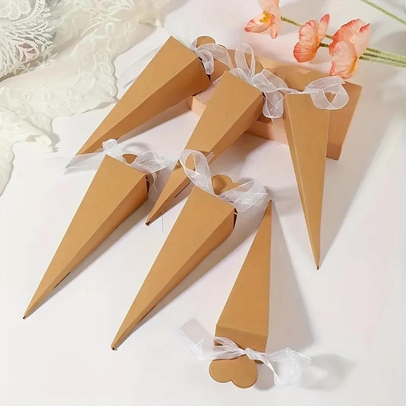 10 Stück/Set, Schleifenband-Dekoration, kreative DIY-Eiswürfel-Geschenkbox mit dreidimensionalem Liebesmotiv, geeignet für Hochzeits- und Geburtstagsverpackungen