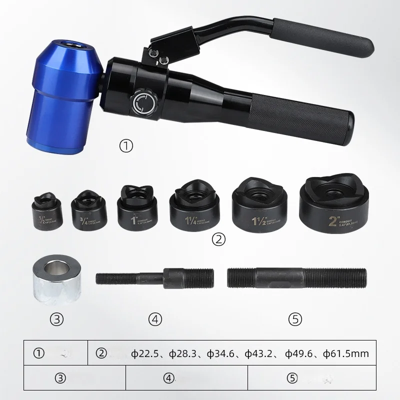 

TPA-8A Manual Hole Cutter Hydraulic Universal Hole Cutting Machine Stainless Steel Metal Plate Hole Cutting Tool
