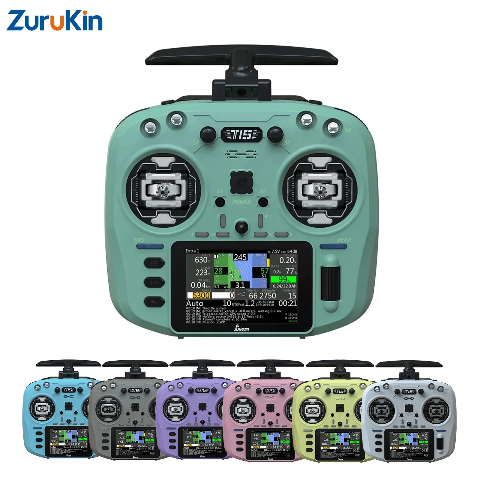 Jumper T15 ELRS 2.4G/915MHz Radio Transmitter with Hall Sensor Gimbals 3.5'' IPS Touch Screen FPV Remote Controller for RC Drone