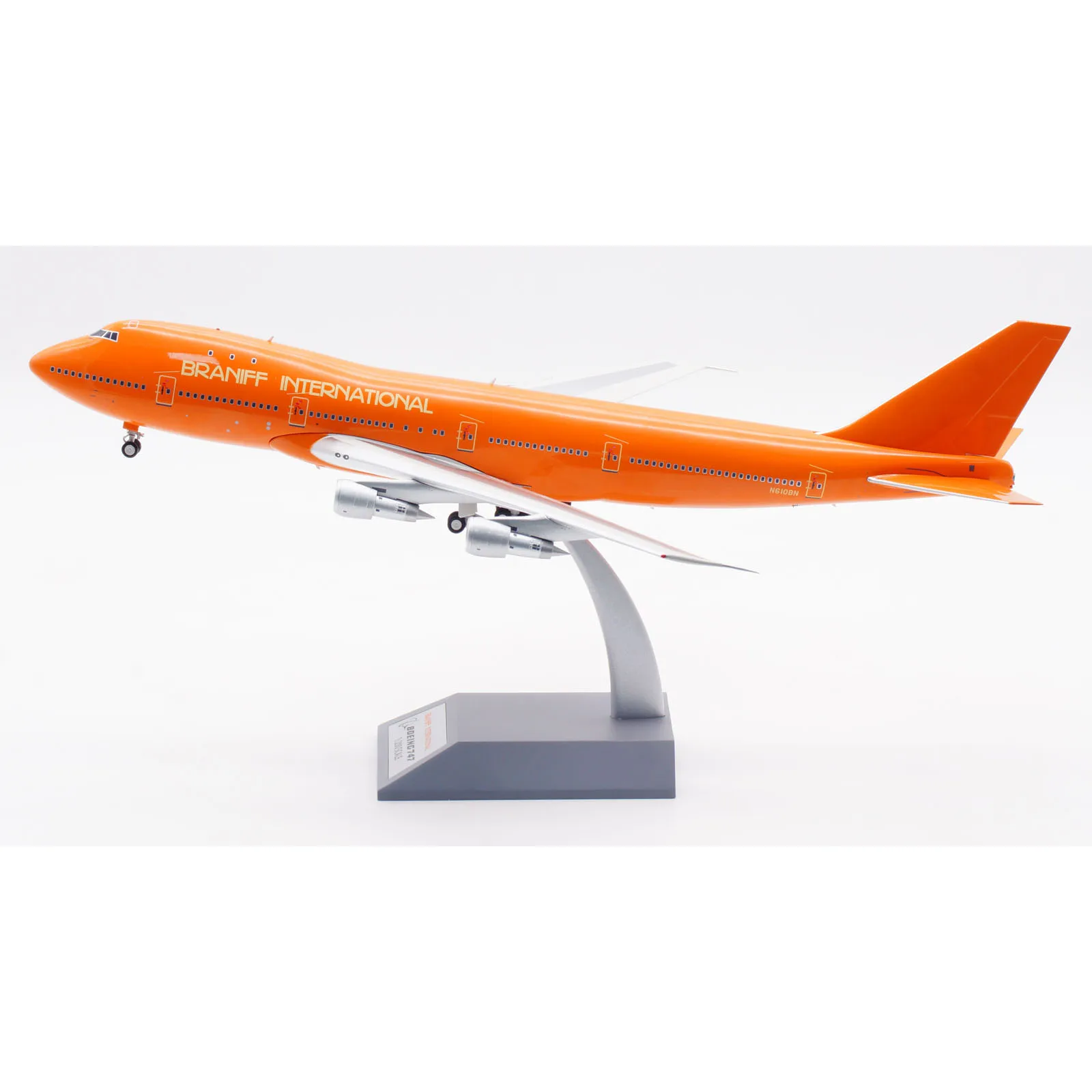 IF741BI0723 Alloy Collectible Plane Gift INFLIGHT 1:200 Braniff International Boeing B747-100 Diecast Aircraft Jet Model N610BN