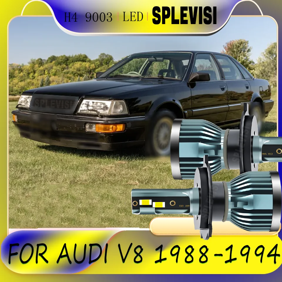 

Stable Lighting Extended Lifespan H4 2Pc H4 9003 LED Headlight Bulbs Kit High/Low For Audi V8 1988 1989 1991 1992 1993 1994