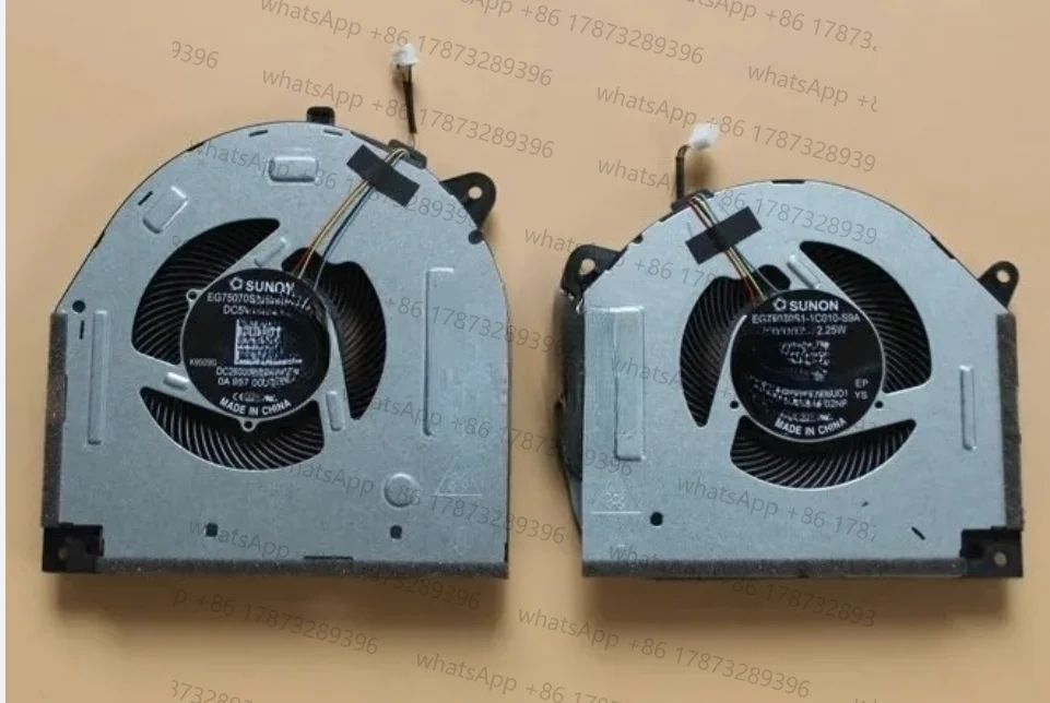 CPU GPU Cooling Fan For Lenovo LEGION 2019 Y7000 Y540 GTX1660Ti EG75070S1-1C030-S9A EG75070S1-1C010-S9A DFS5M325063B11 FA