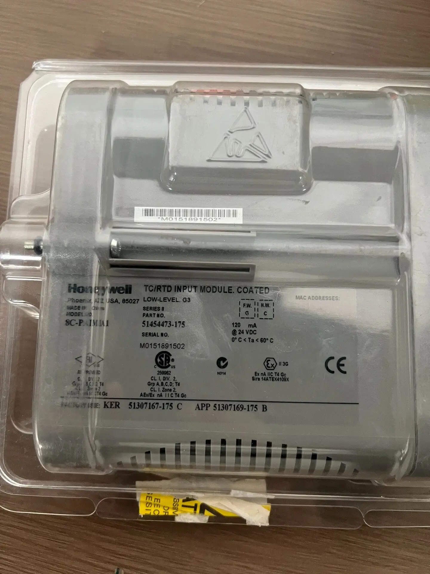 Honeywell 8C-PAIMA1 New Unpacking