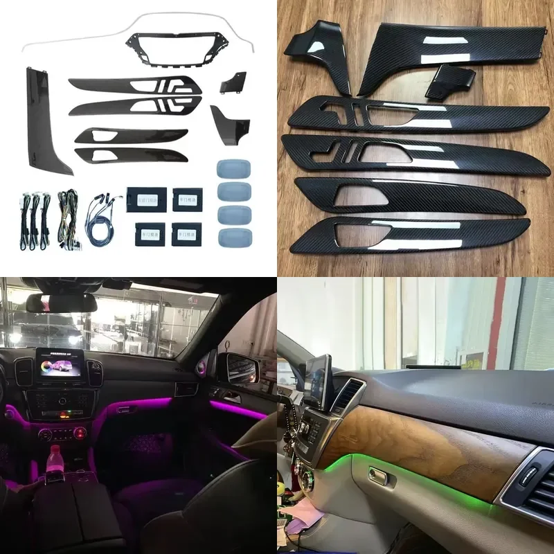 high quality X166 12 Colors LED Ambient Light Kit for Mercedes-Benz ML GLE GL GLS W166 X166 2012-2019 Update Door Trim