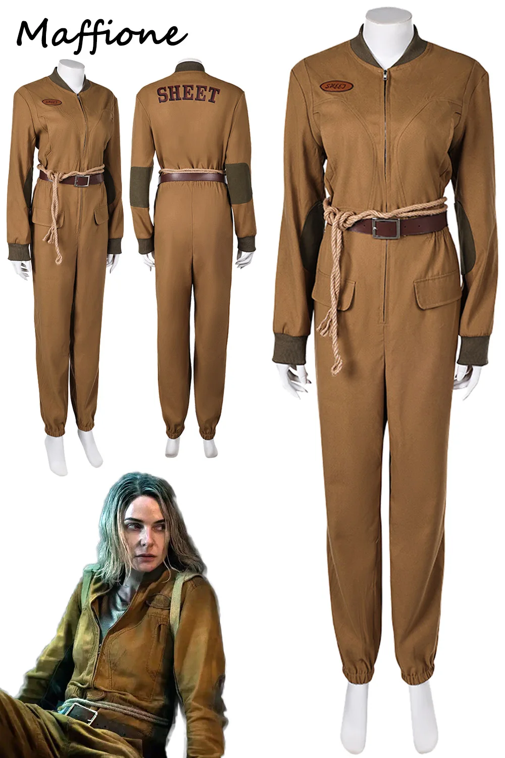 Juliette Nichols Cosplay 2024 TV Silo 2 Costume Women Fantasia Jumpsuit Belt Outfits Adult Girls Hallowmas Party Carnival Suits