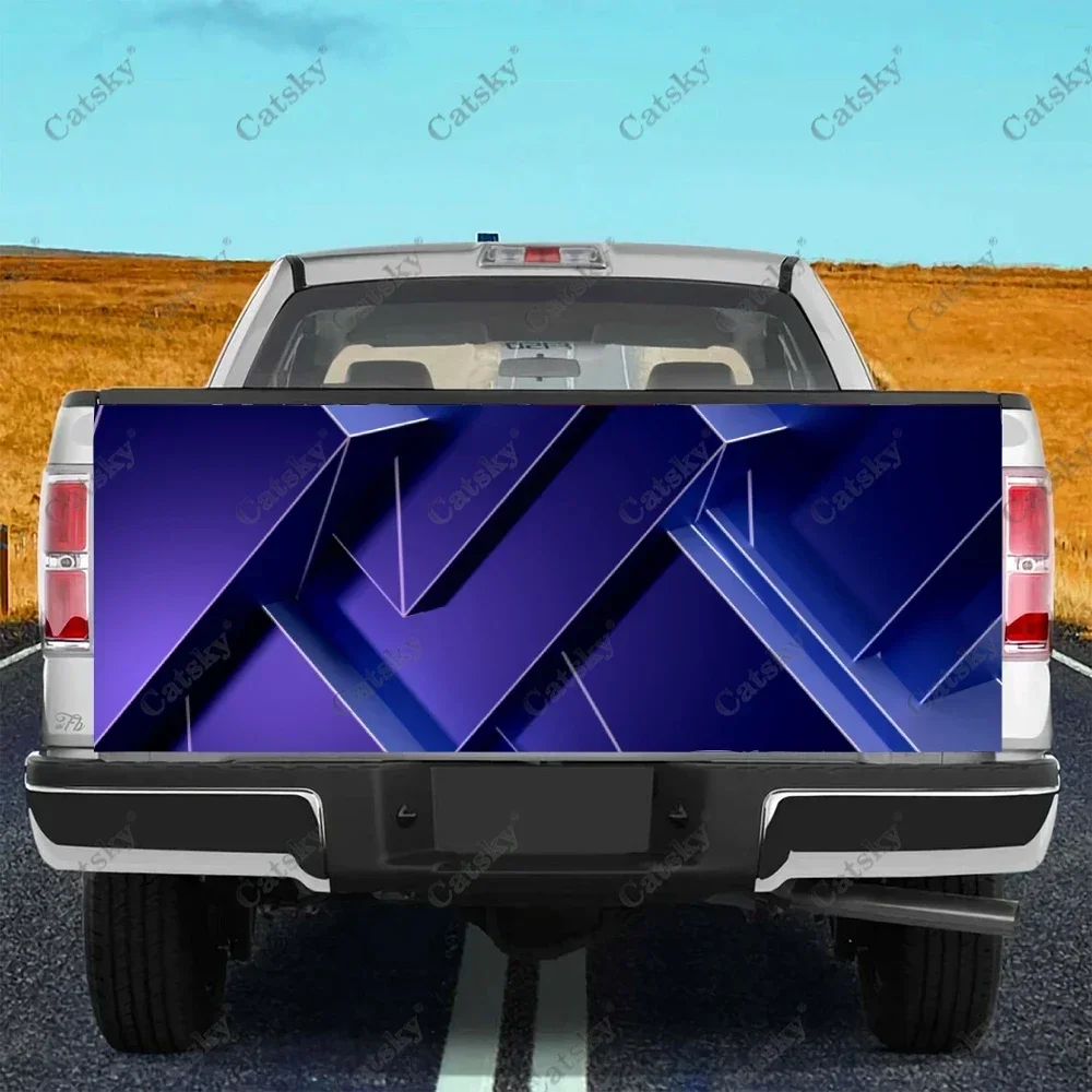 

Фиолетовая абстрактная графика, автомобильная наклейка, модификация заднего вида автомобиля, подходит для наклейки на автомобиль, грузовик