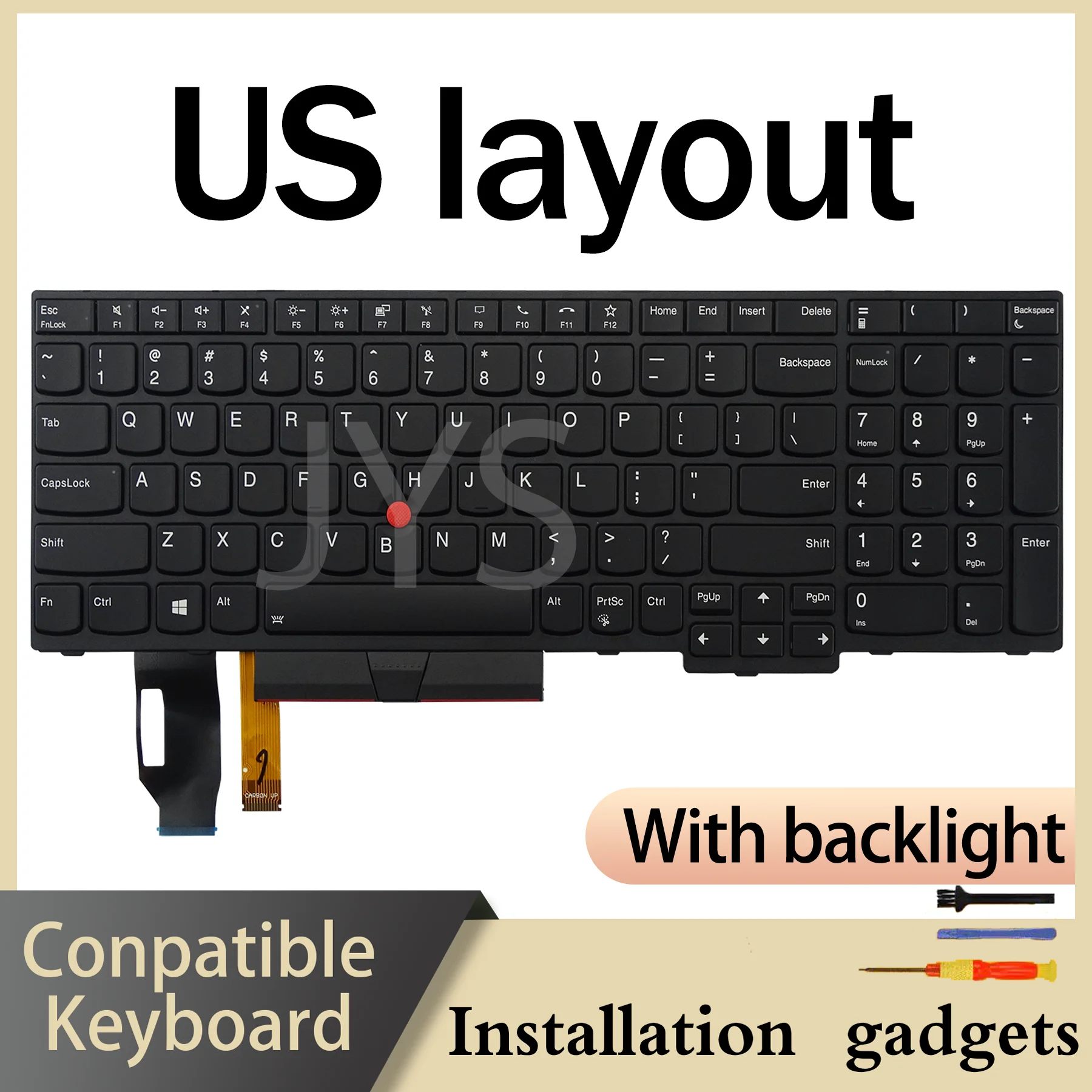 German Spanish French Italian Latin Spanish UK US for Lenovo ThinkPad T15 Gen1 Gen2/P15S Gen2 Backlit Keyboard
