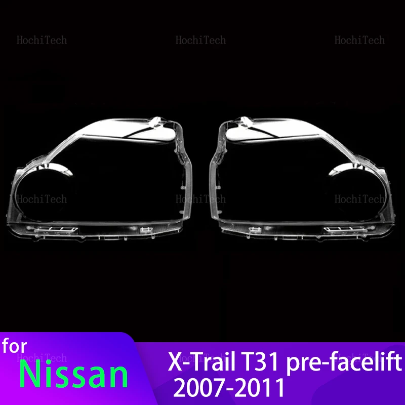 Transparent Housing Front Headlights Lens Shell Cover Lampcover for Nissan X-Trail T31 Pre-facelift 2007 2008 2009 2010 2011