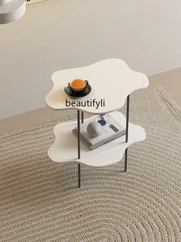 CXH Small Coffee Table Ins Sofa Side Table Modern Creative Corner Table Bedside Table Simple and Light Luxury