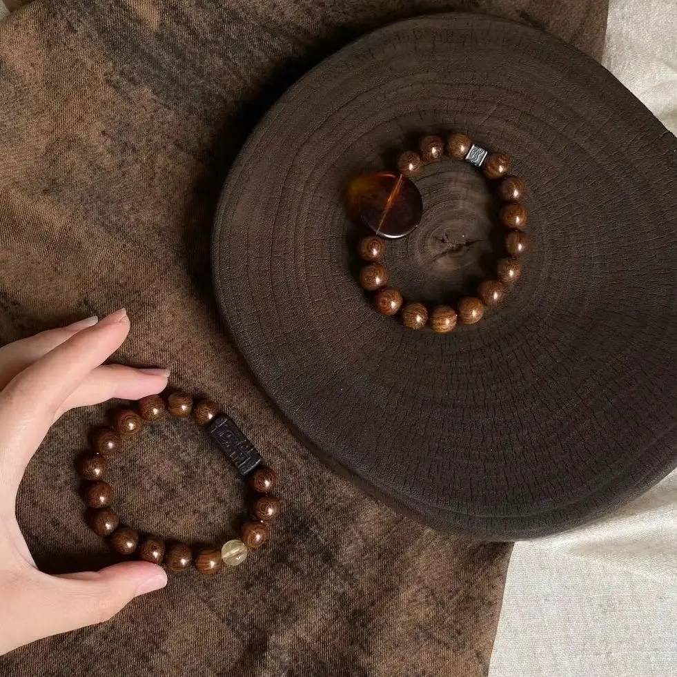 

Fashionally Original New Chinese-style Sandalwood Bracelet Gentle Style Jewelry Gift for Fathers Day