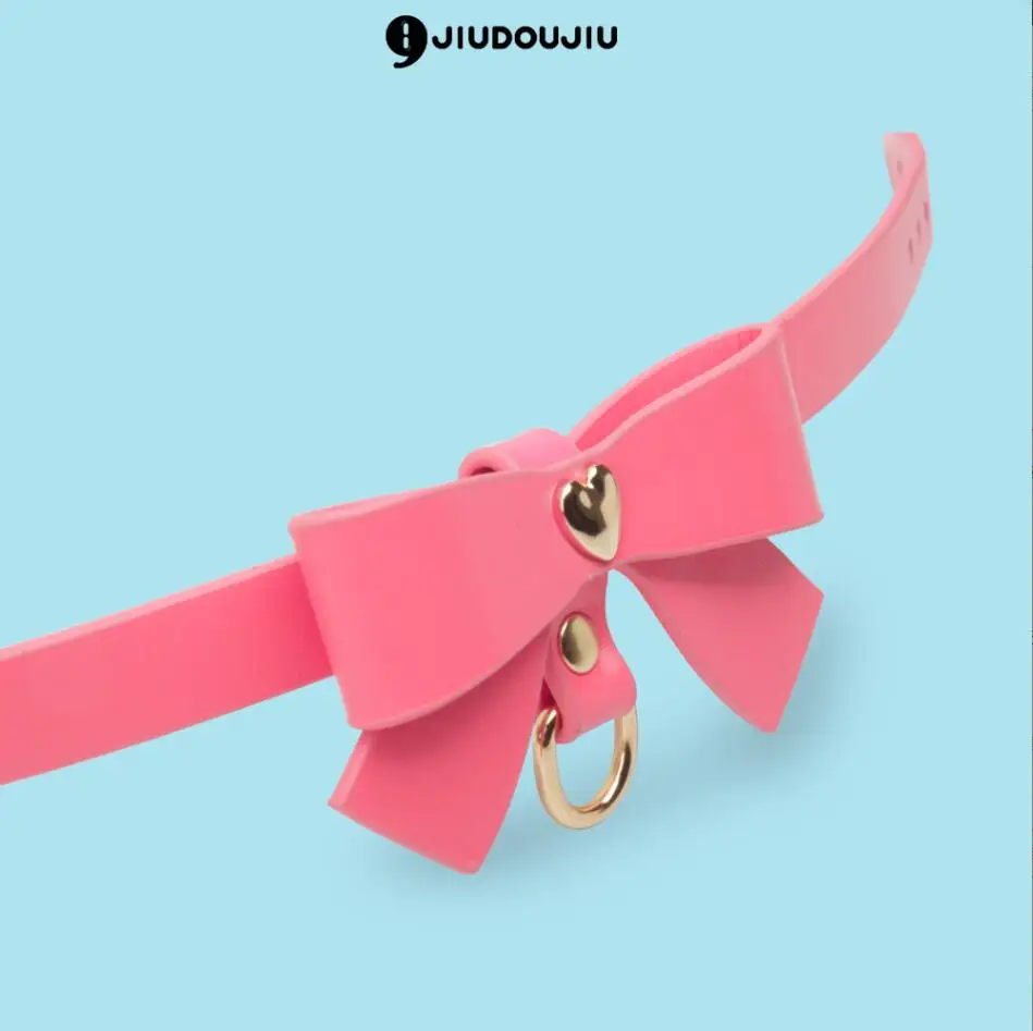 الكبار لعبة المثيرة الكلب اللعب المقود الجلود الموقف الياقات Bowknot الجنس طوق لعبة تدريب BDSM عبودية أدوات الجنس SM الرقيق S3047