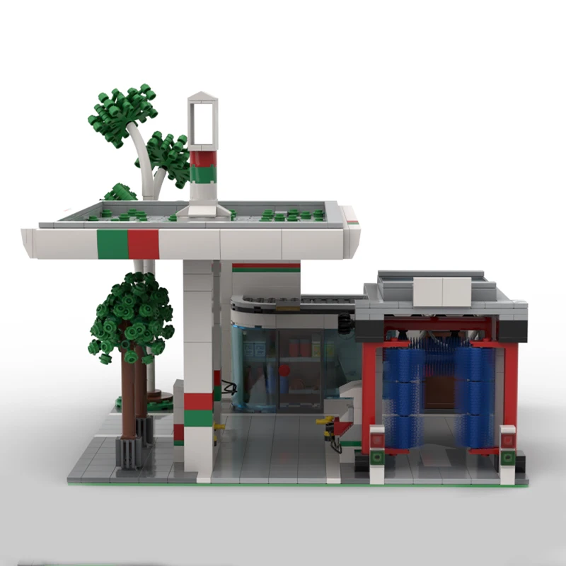 

1294pcs MOC Gas Station City Building Blocks Christmas Gift STEM Educational Inspires Unlimited Creativity for Families