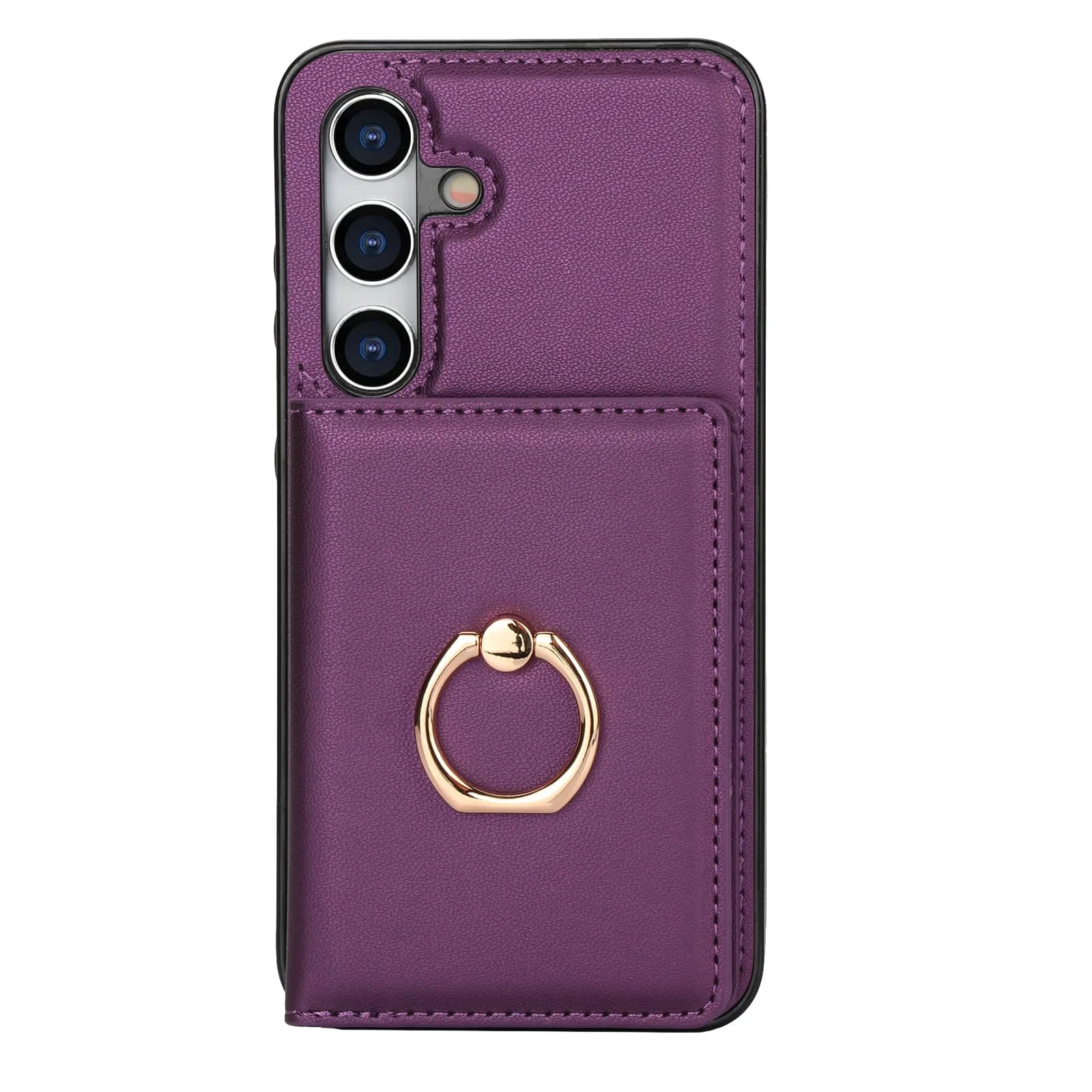 Portemonnee-etui met kaarthouder, 360° ° Rotatie Ring Kickstand Magnetische sluiting voor Samsung Galaxy A55/A35/A25/A12/A15/A54/A14/A73/A53