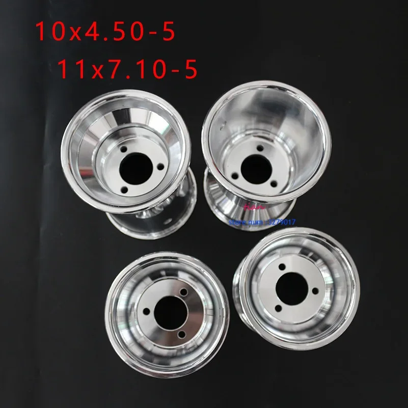 GO KART Wheel Front 10X4.50-5 Rear 11X7.10-5 Inch Aluminum Alloy  Rim Hub KARTING ATV UTV Buggy    Parts