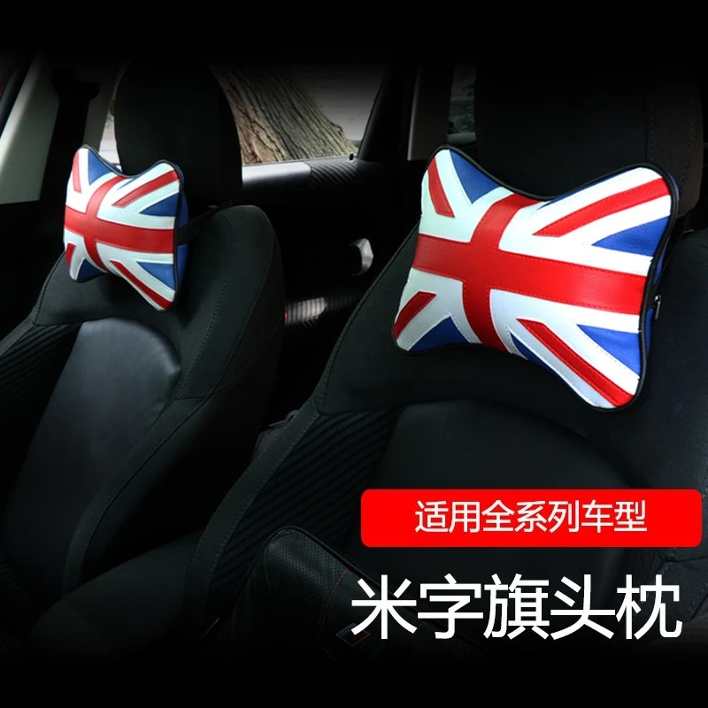 Car Neck Pillow Car Seats Headrest Cushion Support Seat Accessories Safety Pillow Universal For Mini Cooper F56 R56 U25 F55 F60