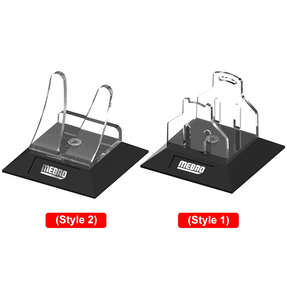 

Water Drop Wheel Stand Non Slip Fishing Tackle Rack Transparent Fishing Reel Display Rack Multifunction Fishing Accessories