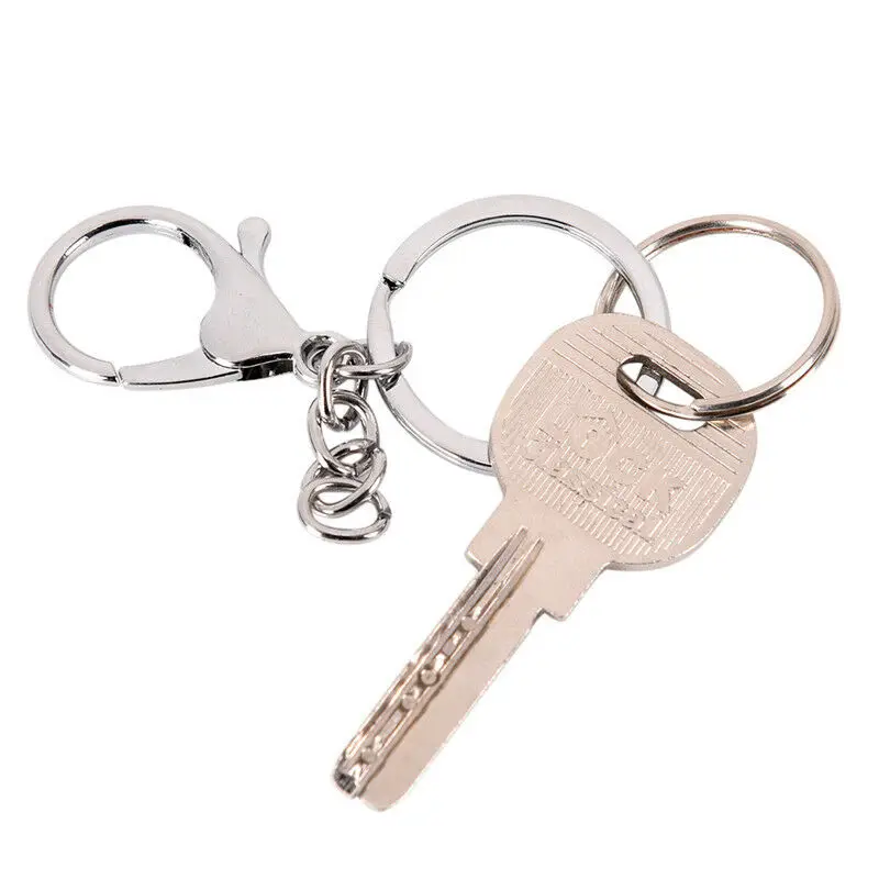 5/10pcs Lobster Clasp Key Ring Metal Blank Keychain Key Hook Keyrings For Jewelry Making Finding DIY Key Chains Accessories