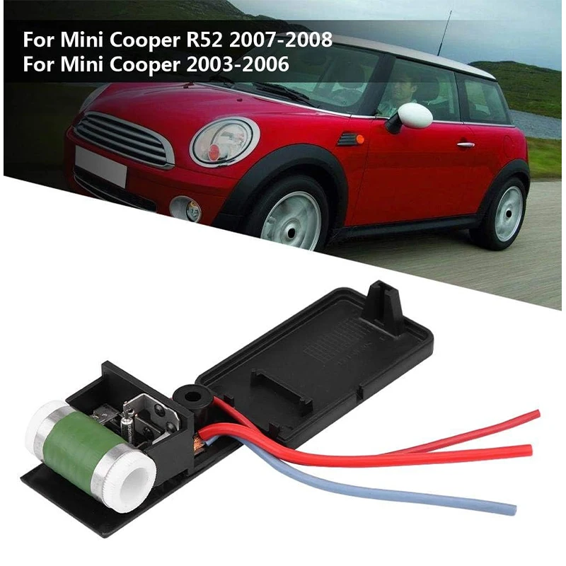 Fan Motor Resistor Compatible with Mini Cooper R50 R52 R53 2001 to 2006 Durable Car Engine Blower Fan Resistor 17117541092R