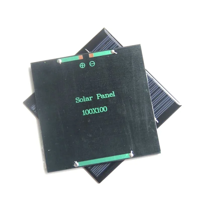 Personalizzato 18 V 1.2 W Pannello Solare Policristallino FAI DA TE Sistema di Illuminazione Solare Piastra Educativa 100*100 MM Mezza Cella OEM di Alimentazione 10 PZ
