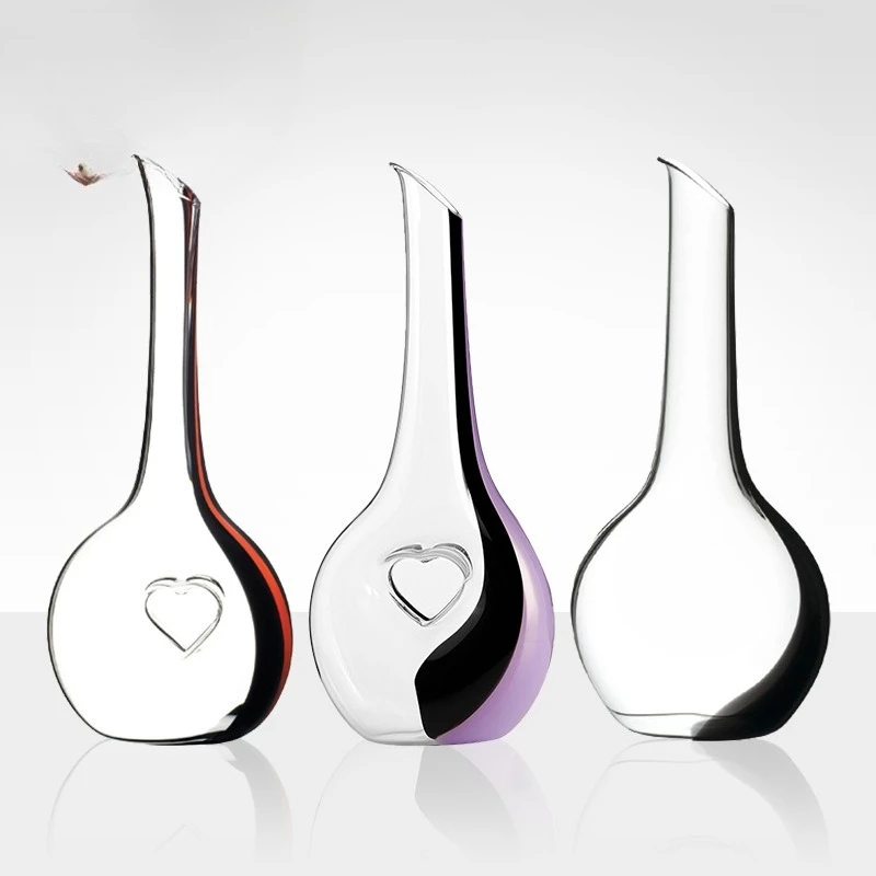

Blessing heart shape, decanter, artificial crystal glass material, gift box.