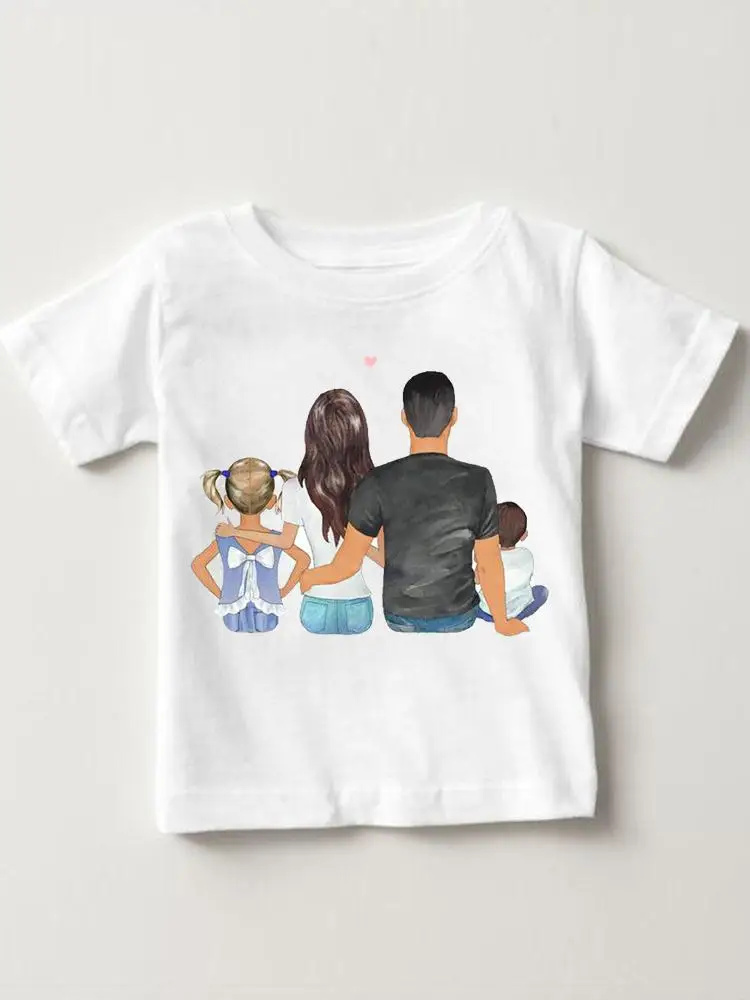 Camisetas estampadas para niños y niñas, ropa de manga corta con cuello redondo de los 90, con dibujos animados, para verano