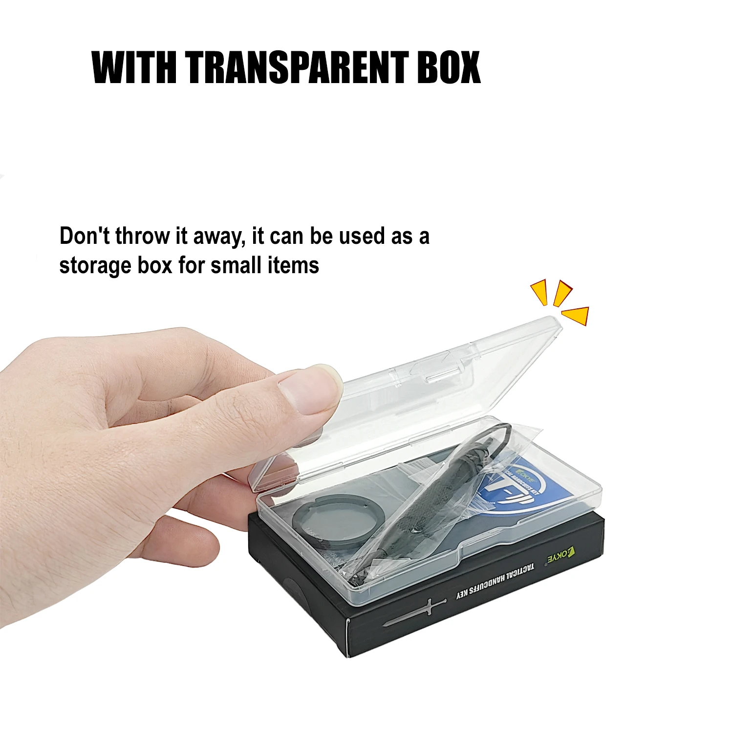 Universal round Swivel Key with Detachable Keyring Fits All Standard Series Hand Cuffs Durable Cuff Key for Security Professiona