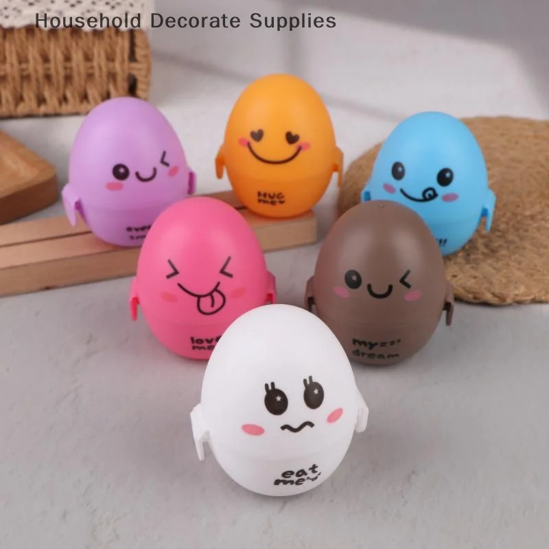 Travel Outdoor Portable 1 /5PCS Egg Storage Box Container Organizer Kitchen Gadgets Dispenser Holder Lovely Cartoon Egg Box