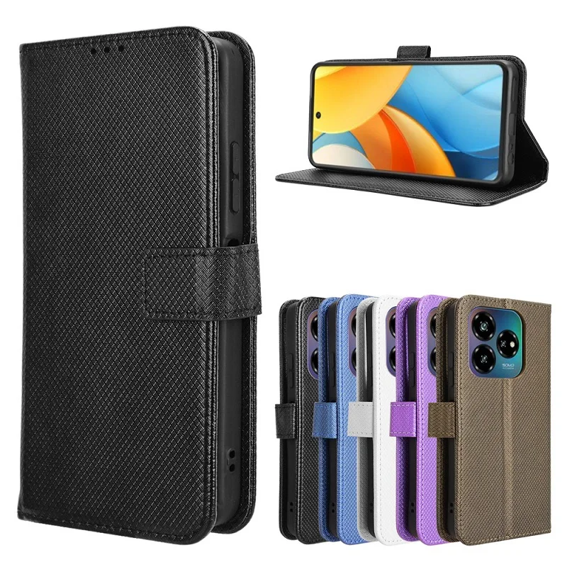 Wallet Leather For ZTE Axon 60 Lite Nubia V60 Design Blade V60 Vita Case Optus X Tap 3 P660 Card Cover